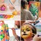 Acrylic Paint Brushes Set,8Packs /80 Pcs Nylon Paintbrushes Head, Suitable for Acrylic Oil Watercolor Rock Body Face Nail Art Perfect Suit of Art Painting, Best Gift for Kids Adult Drawing